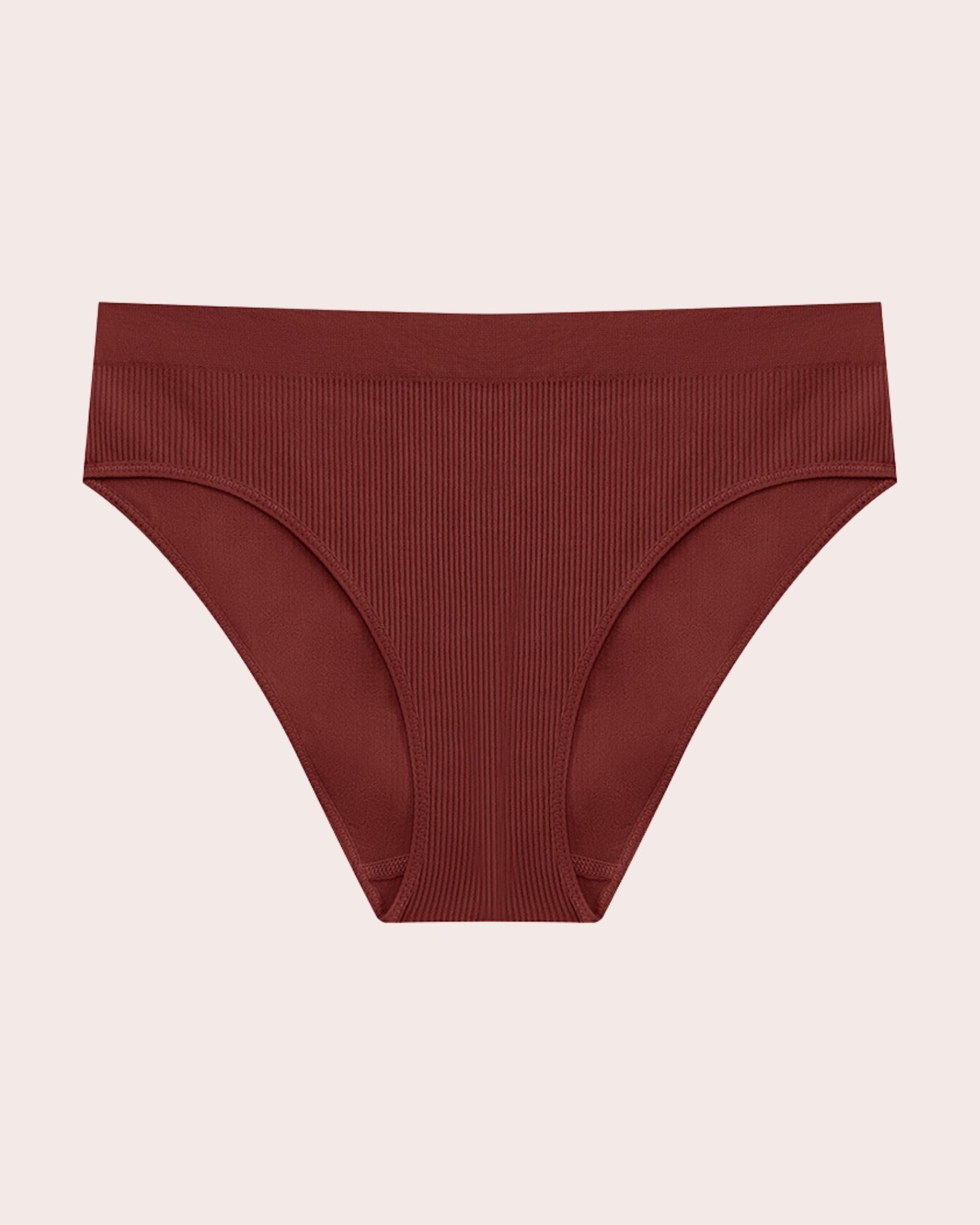 Damen Seamless Slip mit Hohem Bund – Gerippte Unterwäsche