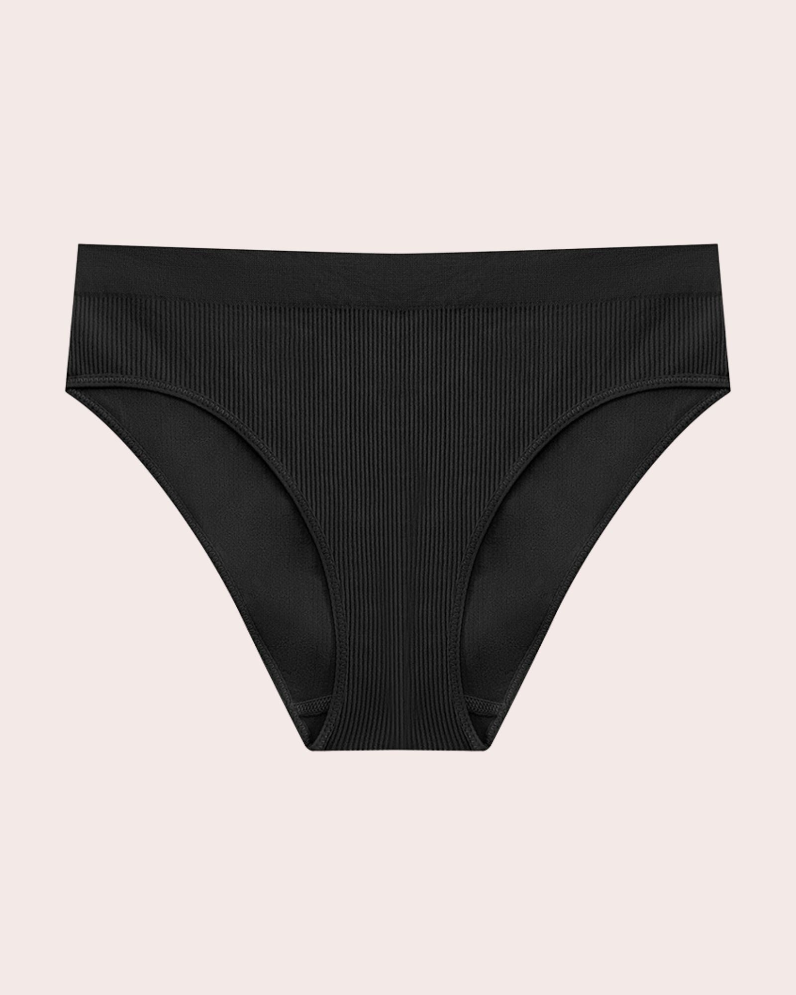 Damen Seamless Slip mit Hohem Bund – Gerippte Unterwäsche