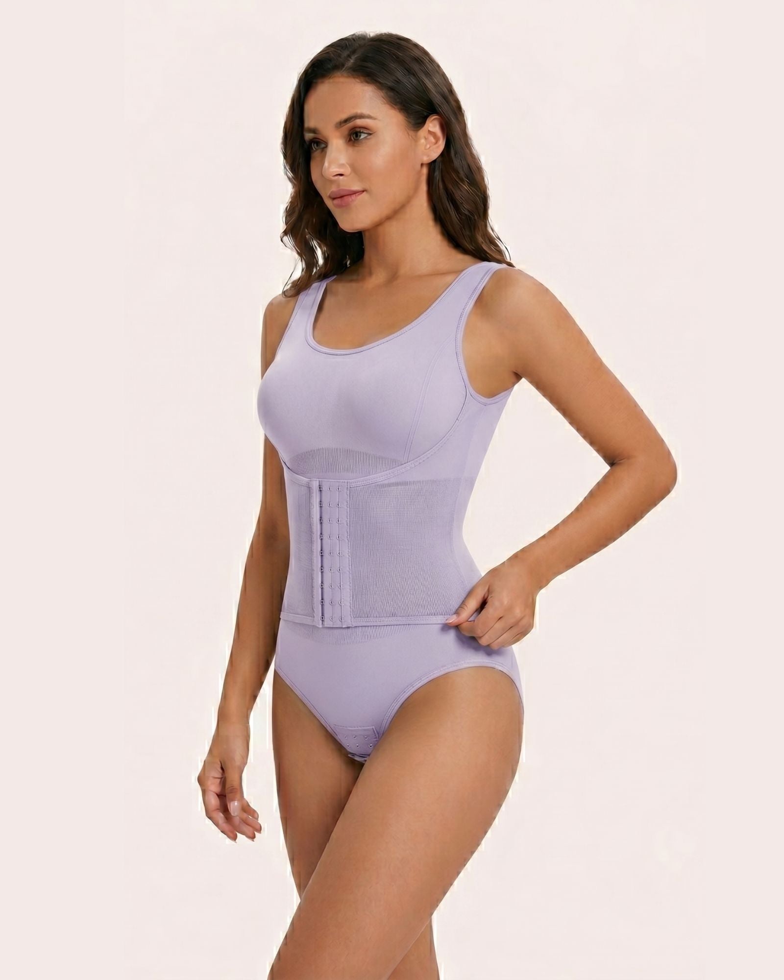Nahtloser Shapewear Body Damen mit Hakenverschluss