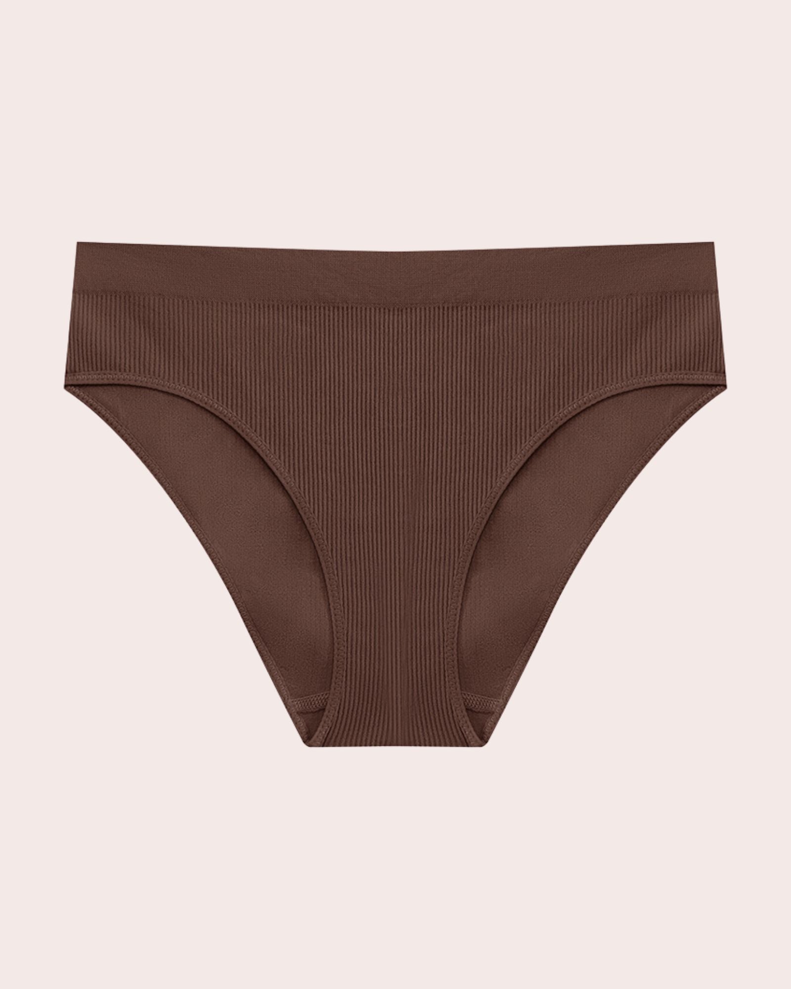 Damen Seamless Slip mit Hohem Bund – Gerippte Unterwäsche
