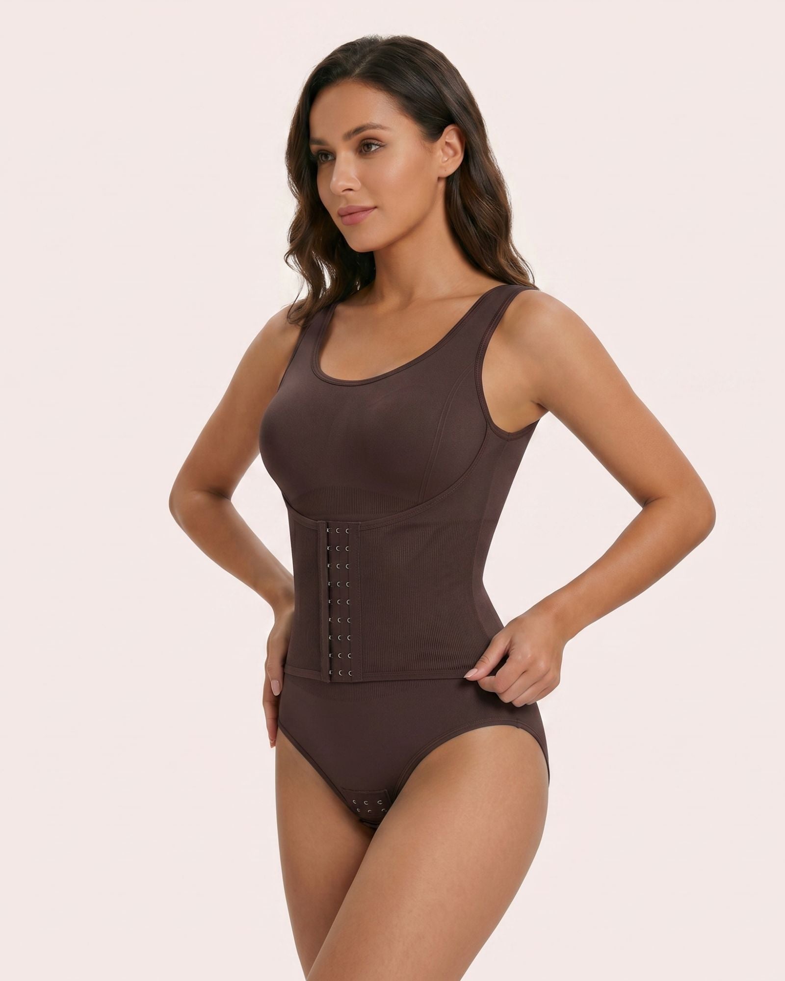 Nahtloser Shapewear Body Damen mit Hakenverschluss