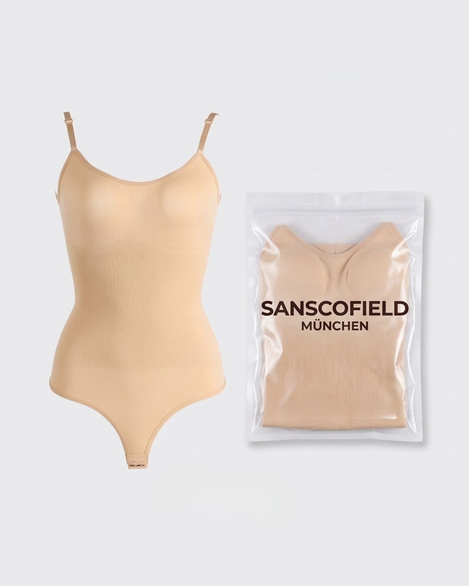 Nahtloser Shapewear Body Damen mit Verstellbaren Trägern