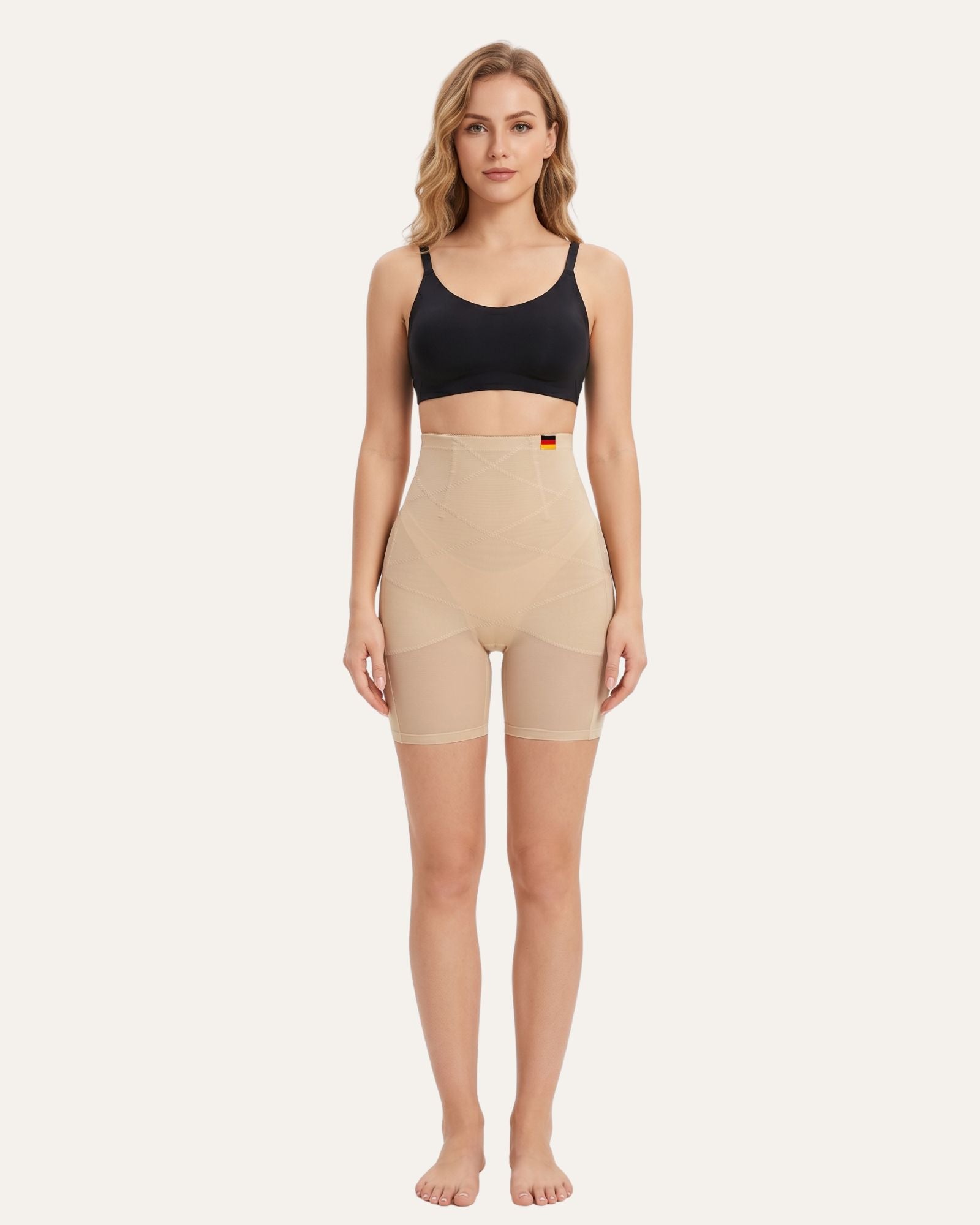 High Waist Shapewear Shorts Damen – Formende Miederhose mit Beinansatz