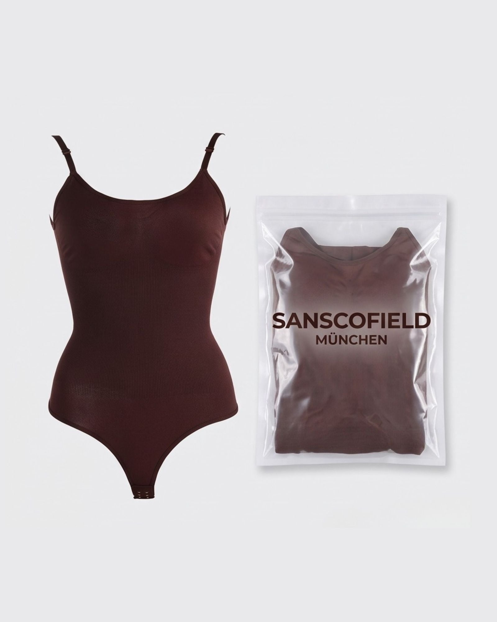 Nahtloser Shapewear Body Damen mit Verstellbaren Trägern