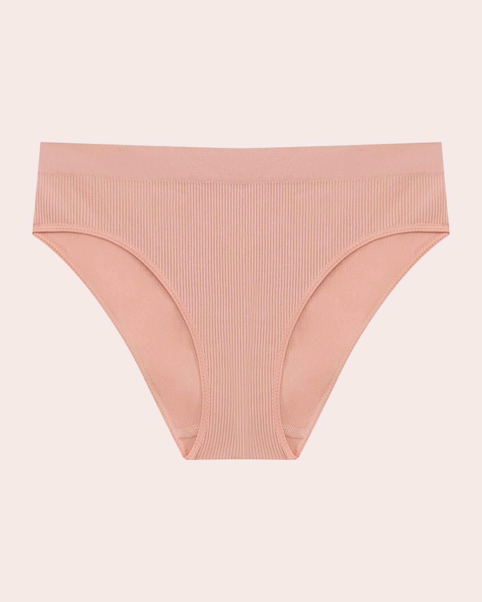 Damen Seamless Slip mit Hohem Bund – Gerippte Unterwäsche