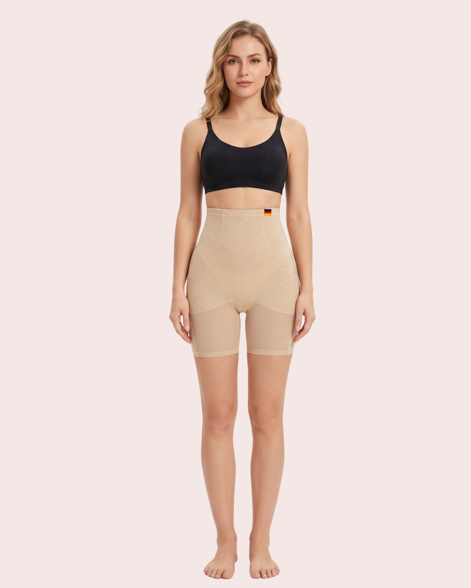 High Waist Shapewear Shorts Damen – Formende Miederhose mit Beinansatz