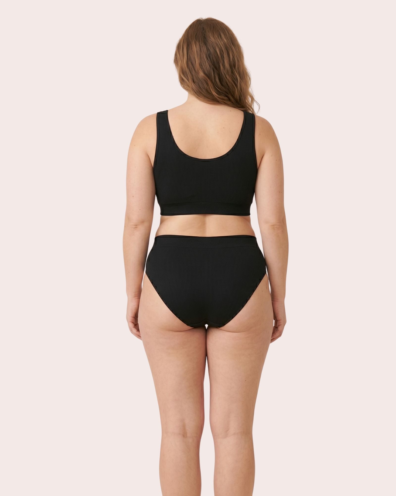 Damen Seamless Slip mit Hohem Bund – Gerippte Unterwäsche