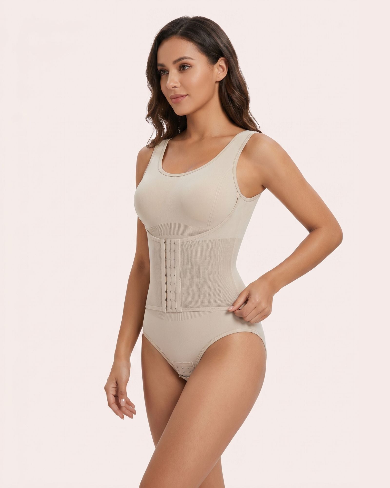 Nahtloser Shapewear Body Damen mit Hakenverschluss