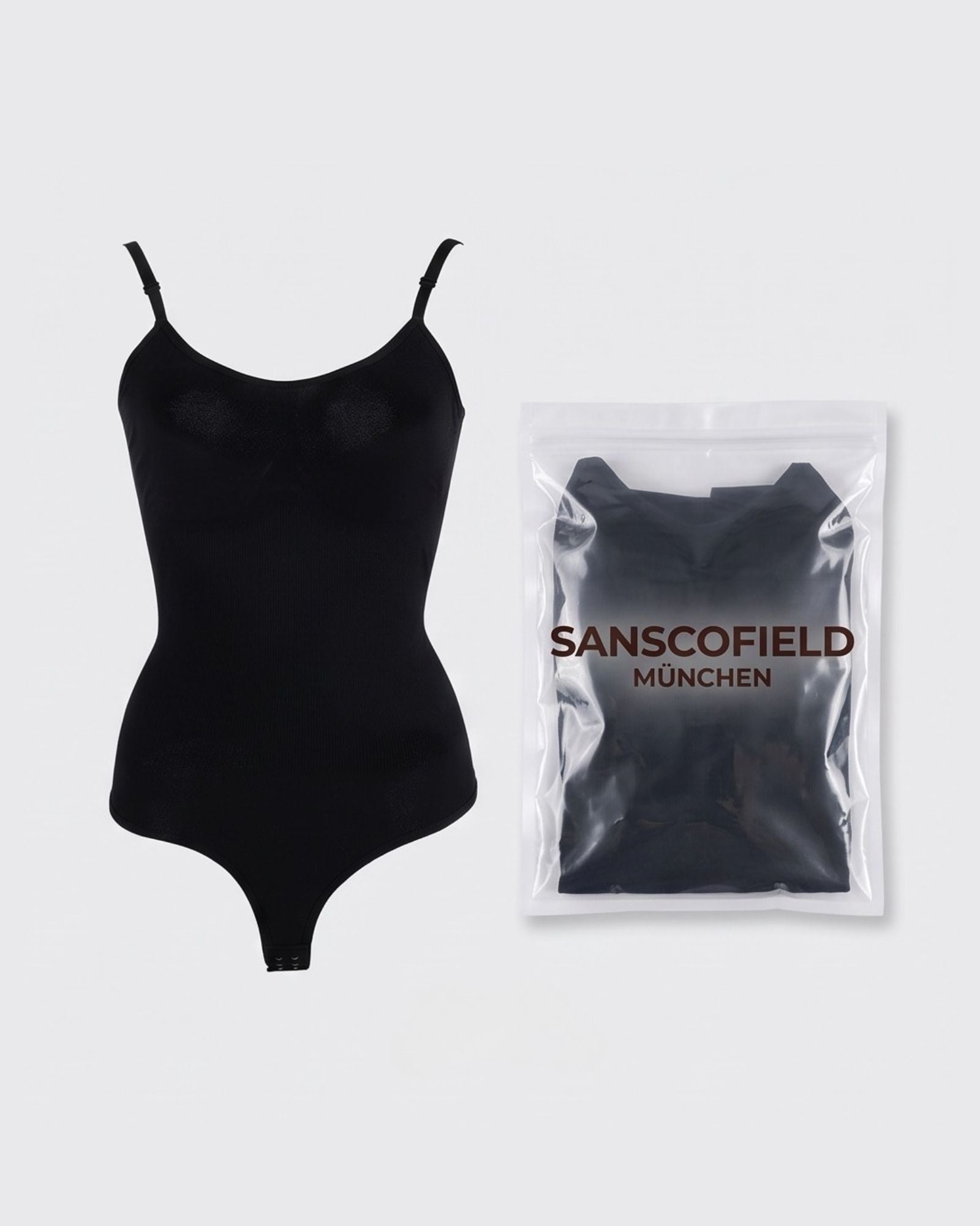 Nahtloser Shapewear Body Damen mit Verstellbaren Trägern