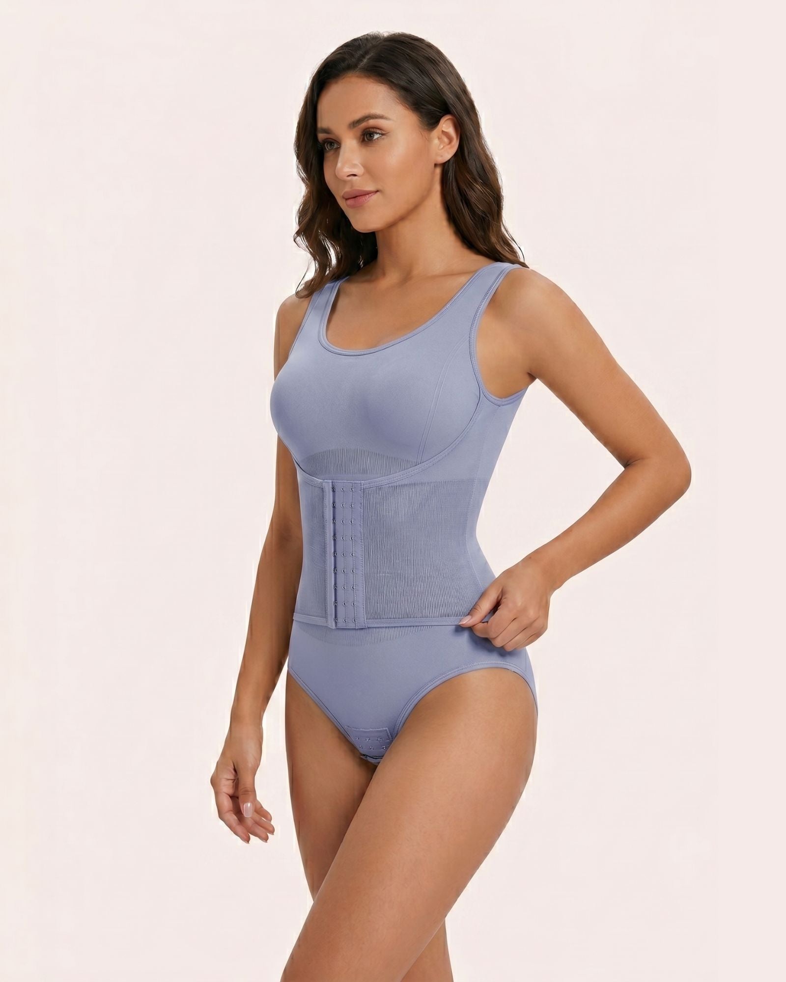 Nahtloser Shapewear Body Damen mit Hakenverschluss