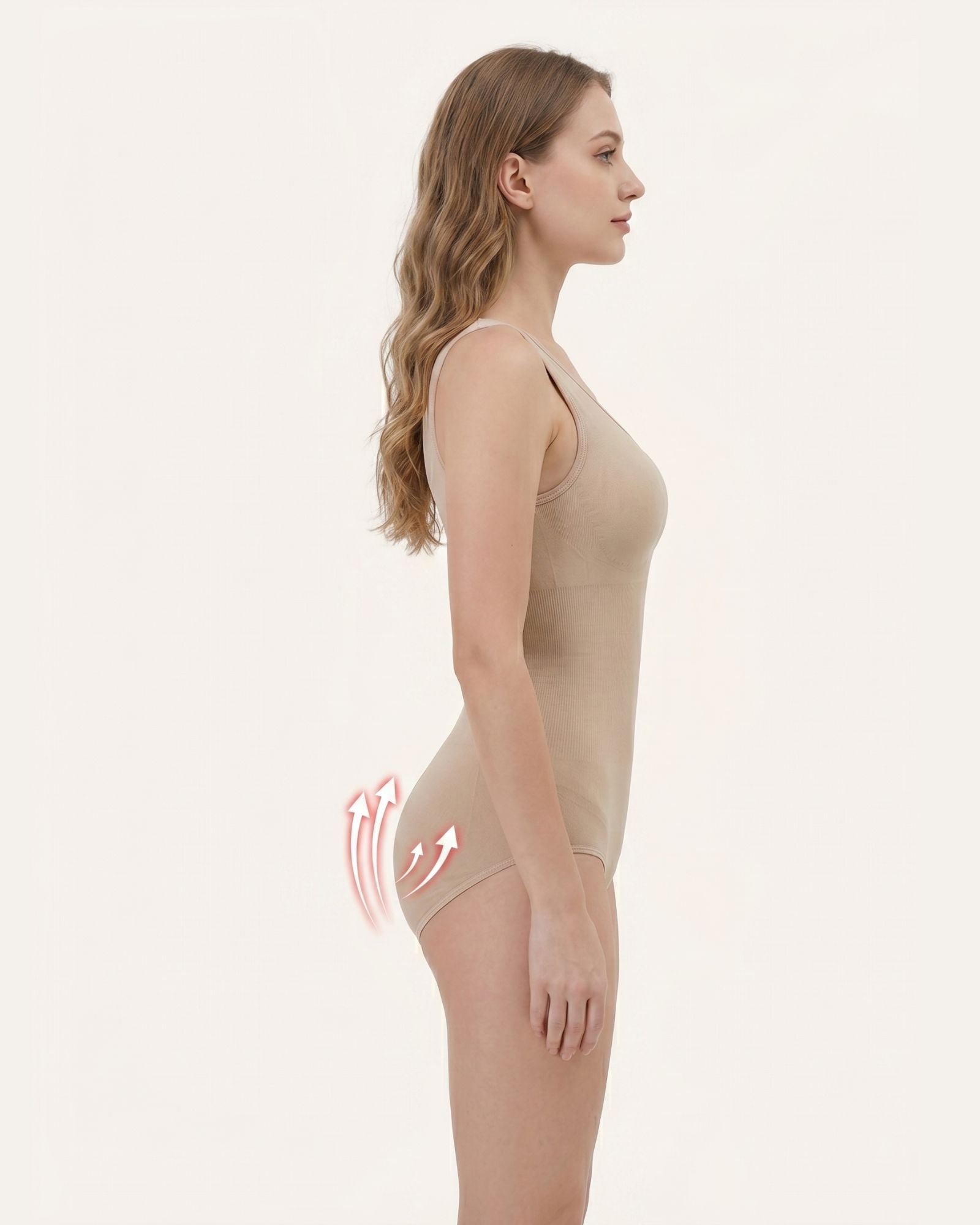 Nahtloser Shapewear Body Damen mit Hakenverschluss