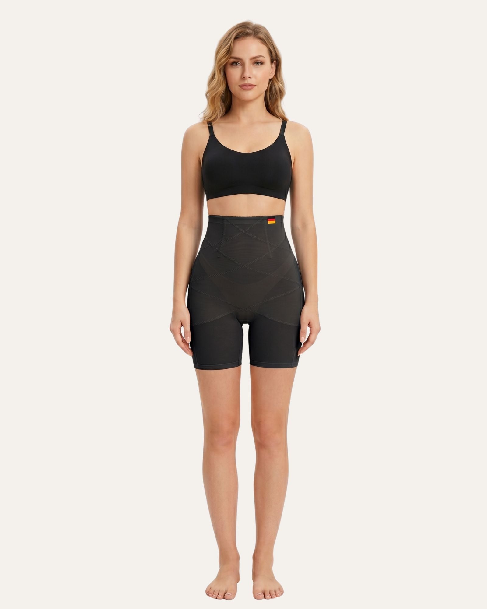 High Waist Shapewear Shorts Damen – Formende Miederhose mit Beinansatz